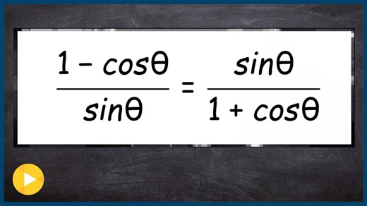 Verify an identity by multiplying by the conjugate