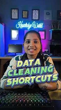 😎Advance Excel Trick 🔥Data Cleaning Shortcuts In Excel #shorts #excel #exceltutorial #computer
