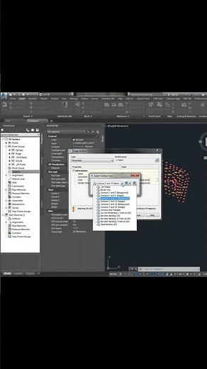 Civil 3D Tutorial - Create A Surface #tutorial #civil3d #autodesk #engineering