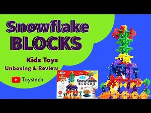 snowflake blocks for kids ‪@ToysTech‬#Colorful Snowflakes Building Blocks Toys