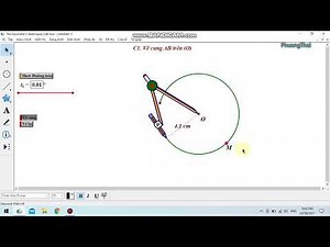 Vẽ đường tròn, cung tròn tuỳ chỉnh trong Geometer’s SketchPad