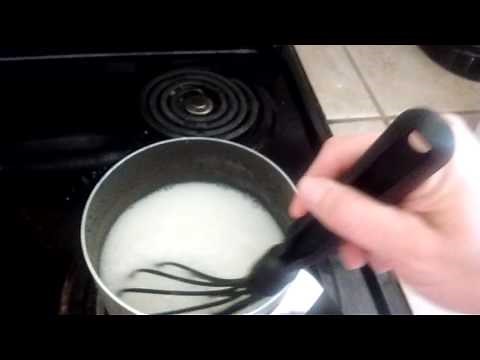 Easy homemade glue with flour and water for paper mache