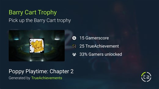 Barry Cart Trophy achievement in Poppy Playtime: Chapter 2