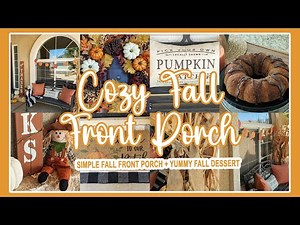🍂 2023 COZY FALL HOME DECORATING IDEAS│COZY FALL FRONT PORCH + FALL BAKING│HOME DECOR INSPIRATION