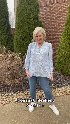 4 Casual Weekend Outfits! Save the video for inspiration. Links to my looks can be found on the LTK app. Be sure to follow me to see all of my outfits. #weekendstyle #casualoutfits #womenover50 #stylish