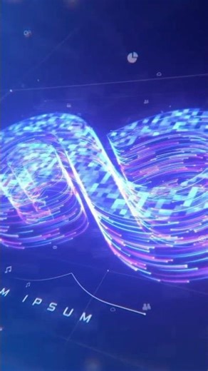 Holo Lines Technology Logo Reveal