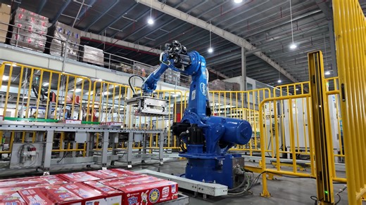 🤖 HỢP LONG TRIỂN KHAI ROBOT PALLETIZING CHO NHÀ MÁY NUTRICARE Mới đây, Nutricare - đơn vị tiên phong trong lĩnh vực dinh dưỡng y học đã hợp tác cùng Hợp Long để triển khai hệ thống Palletizing tự động tại nhà máy, với mục tiêu hiện đại hóa quy trình, tinh gọn nhân sự và tăng hiệu quả sản xuất. Dự án được thiết kế theo layout 1 in - 2 out, tích hợp robot xếp pallet cùng cảm biến an toàn, giúp đảm bảo năng suất cao và vận hành ổn định, tối ưu tới 1.200 thùng/giờ. Sau 3 tháng lắp đặt và nghiệm thu