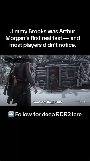 Jimmy Brooks was Arthur Morgan’s first real test — and most players didn’t notice. ➡️ Follow for deep RDR2 lore #RDR2 #ArthurMorgan #JimmyBrooks #RedDeadRedemption2 #GamingLore