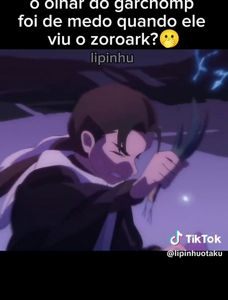 esse olhar do garchomp 💀...#pokemon #hisui #zoroark #animeedit #animetiktok
