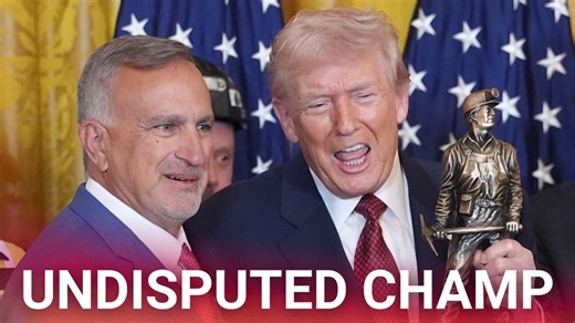 Trump receives the 'Undisputed Champion of Beautiful Clean Coal' award