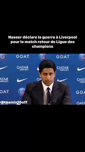 Nasser déclare la guerre à Liverpool pour le match retour de Ligue des champions #PSG #Nasser #mbappe #liverpool #DarwinNunez #ArneSlot #MohamedSalah #salah #alissonbecker #anfield #UEFA #Kvaratskhelia #LuisEnrique #Neves #ousmanedembele #dembele #barcola #Emery #campos #Marquinhos #Ligue1 #ldc #Hakimi #LigueDesChampions #football #humour #parodie | Ilan Bouhnik