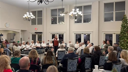 Our resident chime choir held their Christmas program last night, and it was a joy to experience! Thank you to our talented residents and to Troy Jones for a lovely performance and thank you to all who came to listen. 🔔🛎️🎶 | The Village At Riverwood- A willow Ridge Senior Living Community
