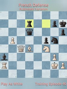 18K views · 483 reactions | Versus French Defense Rubinstein Variation ( Part 40 ) Play As White #ChessOpening #FrenchDefense | Chess Galleryan | Facebook