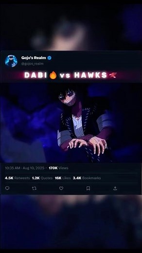 Dabi vs Hawks Fight Edit 🔥| My Hero Academia #shorts #anime #dabi #hawks #twice #toga #deku #mha