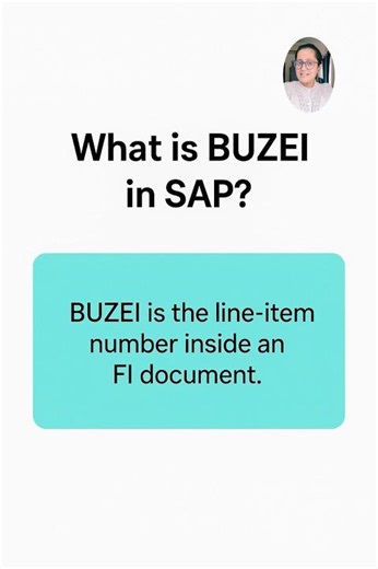 What is BUZEI in SAP FI? #interview