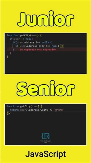 Junior vs Senior en JavaScript 🤯 (Optional Chaining cambia TODO)