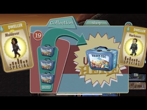 What does 20 lunchboxes get you in fallout shelter new series?