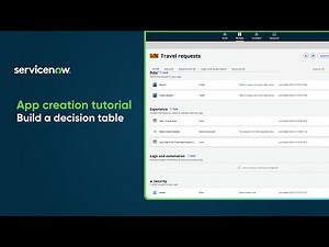 App creation tutorial | Build a decision table