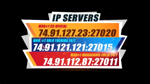 MRO. CS-Oficial #1 IP:74.91.127.23:27020 MRO. CS-CTF Rangos IP: 74.91.127.86:27021 MRO. #2 SOLO TACHIRA 24/7 IP:74.91.121.121:27015 MRO#1 MARACAIBO-ZULIA 24/7 IP:74.91.112.87:27011 COMUNIDADMRO WS: [https://wa.me/message/JIUAG2LCQBQKP1](https://wa.me/message/JIUAG2LCQBQKP1?fbclid=IwZXh0bgNhZW0CMTAAYnJpZBExMWNZUUU3TDZ1VEZ5ZlBJMXNydGMGYXBwX2lkEDIyMjAzOTE3ODgyMDA4OTIAAR4WFVutMO-OxnDswiqILLBKypQYRF-PzVbn0aISKpDPvOcpdLFYPz1ckDqA6g_aem_PlroeeBejRWEc8OKH_1_5A&brid=Twn2R8t-gf1kgTDinzPj4g) @todos | Wilme