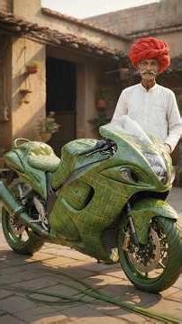 Old man making Hayabusa using Leaves 😱 | #jesus #amen #shorts