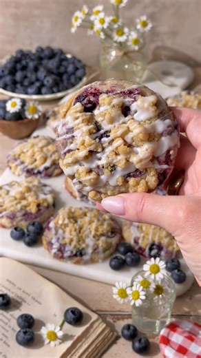 Delicious Blueberry Coffee Cake Cookies Recipe