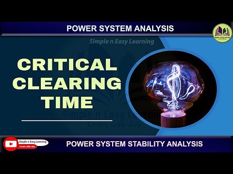 Critical Clearing Time | Stability analysis | Transient Stability | Power System Analysis
