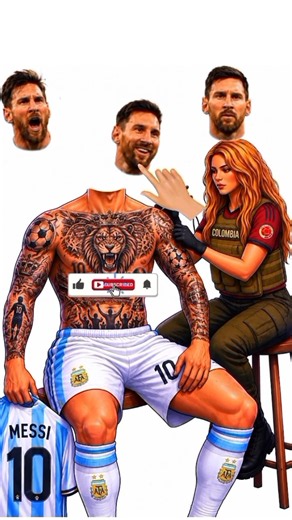 🔥 Which Head Belongs to Messi? ⚽🔥 #shorts #messi