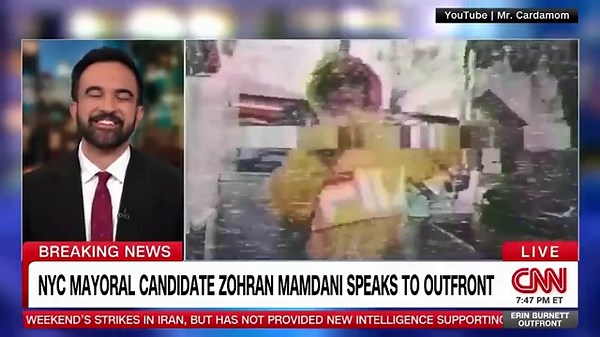 Awkward moment NYC Mayoral Candidate Zohran Mamdani’s 2019 rap video is played during a CNN interview