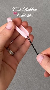 Easy Ribbon Tutorial 🎀 #bow #hairtutorial #howto #hairstyletutorial #holidays | Edwards Reeva