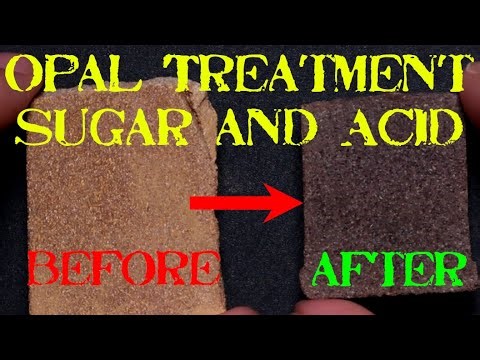 How to Treat Opal With Sugar and Acid. Matrix Opal Fairy Opal