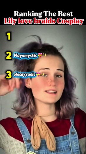 Ranking the best Lily love braids Cosplay #cosplay #poppyplaytime #lilovebraids #cosplayer