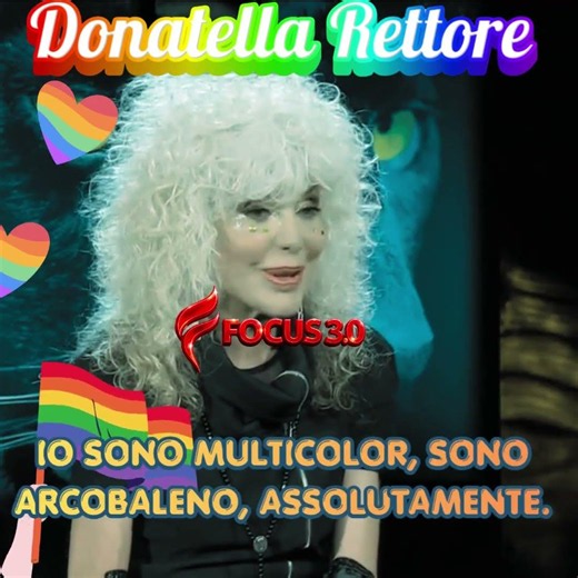 🌈 Donatella Rettore surprises everyone