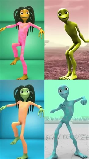 El-chombo-dame to coista green alien dance challenge video funny moments 😂