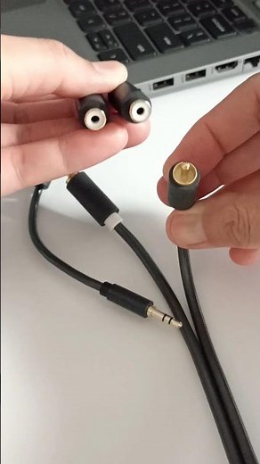 This is how to connect the RCA cable on the Dell laptop | watch the detailed video here #shorts