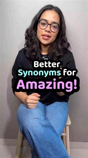 Lets Talk Academy on Instagram: "Synonyms for Amazing | Advanced English Vocabulary With Examples | Learn English With Ananya 👉All Online English Course Details - https://www.letstalk.academy/s/store OR 👉Send 'HI' on WhatsApp no - +919324246223 Do you use the word “amazing” too often? Want to speak English like a native speaker and impress with strong, expressive vocabulary? In this advanced English vocabulary lesson, we’ll explore powerful synonyms for “amazing” that make your English more in