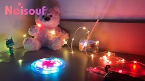 DIY RGB+IC USB Fairy Lights, Color Changing LED String Lights with Bluetooth APP and Remote Control, IP65 Waterproof Good for Outdoor/Indoor Decor (RGB+IC, 50ft/150 LEDs)