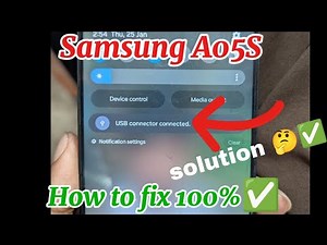 How to Fix USB Connector Connected Notification Issue in Android Samsung galaxy A05S