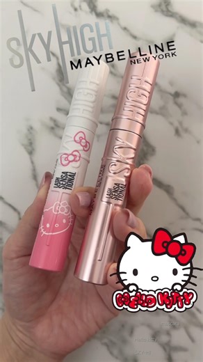 I bought the #hellokitty version of my favorite #mascara, #SKY-HI, without any hesitation. 👛 The ...