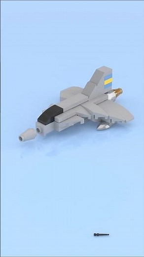 ✈️🧱 LEGO Micro Saab Gripen! Tiny Jet, Epic Details 🚀✨ #Shorts #lego