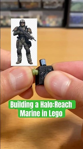 Building a Halo:Reach Marine in Lego #legomoc #halo #haloreach #halolego
