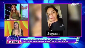124K views · 1.5K reactions | Novio de Arantxa Mori le juraba que Giuliana Rengifo era su amiga: "Yo sabía que ella quería con él". La bailarina cuenta que su expareja le decía que tenían una amistad sincera y que todo era parte del apoyo hacia la campaña política. #MagalyTvLaFirme #MagalyMedina #LaFirme https://bit.ly/2FC6Po6 | Magaly - ATV | Facebook