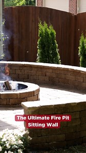 Need a place to sit but don’t have room for a bunch of outdoor chairs? Make your own with a paver sitting wall! Especially handy for fire pit season! . Full how-to on our website right now! https://bit.ly/3LekMcS . #sponsored by Pavestone Company #diy #paverpatio #firepitseason #fallishere #cozyseason | Today's Homeowner