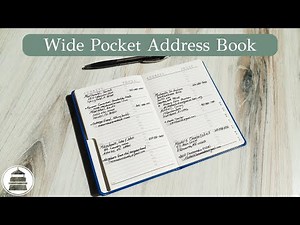 Wide Pocket Address Book | Gallery Leather
