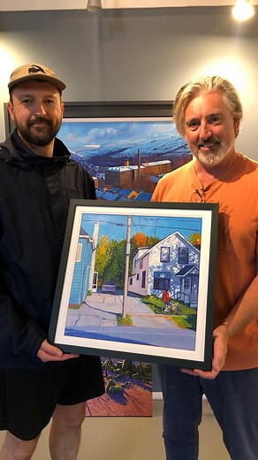 ARTIST TO ARTIST 🎨🎶 A few years back I saw a painting in a gallery in Hebden Bridge and immediately fell in love with it. Over the next couple of years I got to know the artists a little and when it came to discussing artwork for our new album, there was really only one choice. @chriscyprus is a contemporary Mancunian artist who captures something truly beautiful and evocative about our corner of the world, and when he shared with me a series of paintings from a trip to the northeastern United