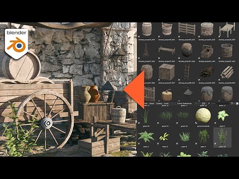 Como Usar Libreria de Assets en Blender
