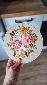 Ready to level up your stitching? 🌟 In this video I show how to embroider bullion knots with the Elizabeth Embroidery Pattern — an advanced design where you’ll also practice satin stitch, French knots, woven wheel stitch, loops stitch, stem stitch, and back stitch 🪡✨ Perfect for stitchers looking to expand their skills and create a rich, textured embroidery piece. | Cupofneedles