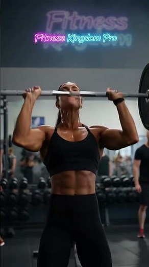 Olympic Barbell Shoulder Press Workout 🔥 Build Massive Shoulders Fast | #fitnessmotivation