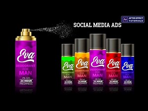Create Perfume Motion Ads in After effects | Product animation | After effects tutorials