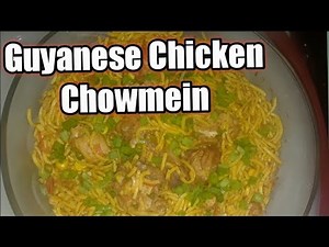 How To Make Guyanese Chicken Chowmein🇬🇾/Cooking With Afton 🇬🇾