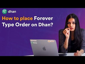 How to Place Forever Order on Dhan Explained in Hindi | Dhan